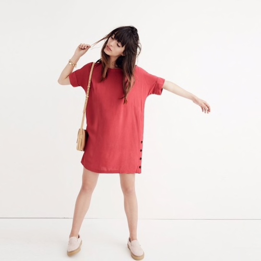Madewell side button dress